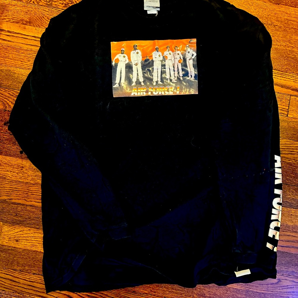 2006 Nike AF1 Air Force One Long Sleeve T Shirt Size XL